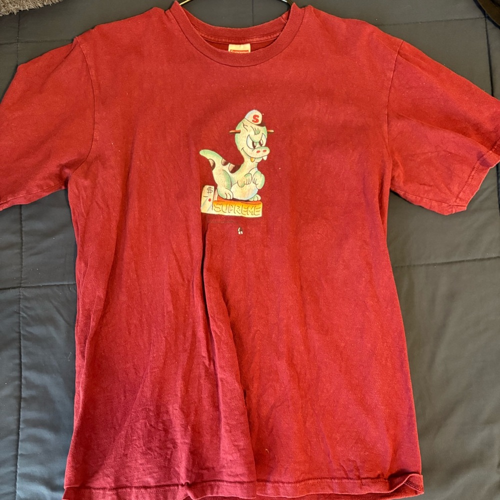 Supreme Dinosaur Tee Burgundy